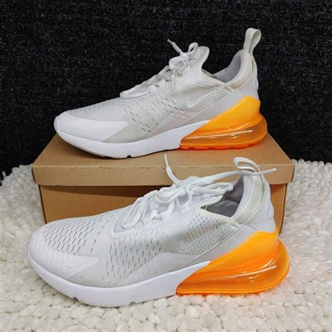 Nike Air Max 270 White Pack (Total Orange) Men's 